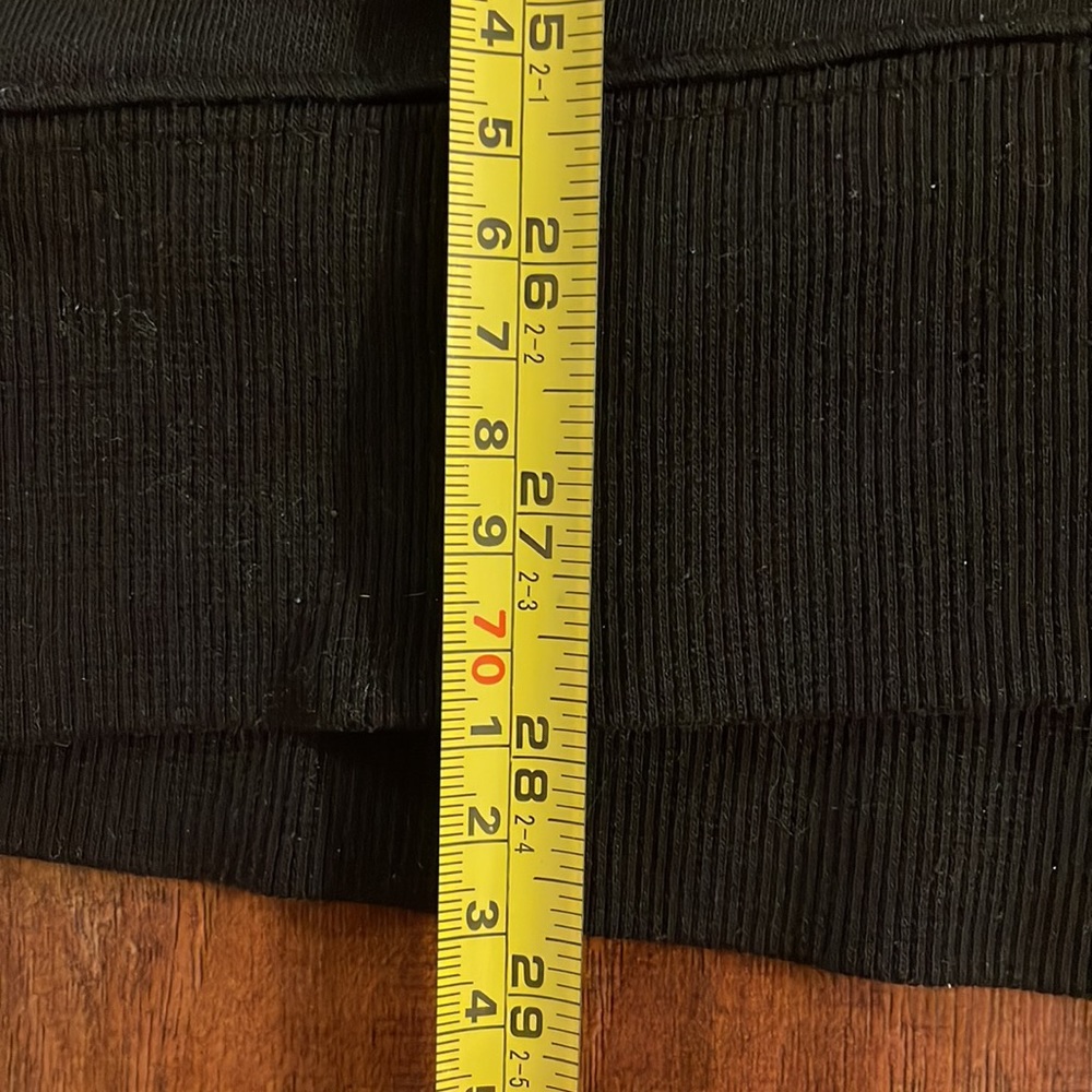 Longer Black Crewneck Tunic Sweatshirt Old Navy Large - Picture 2 of 7